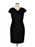 Calvin Klein Solid Black Cocktail Dress Size 14 - photo 1