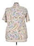 DonnKenny Classics 100% Polyester Paisley Ivory Short Sleeve Blouse Size 2X - photo 2