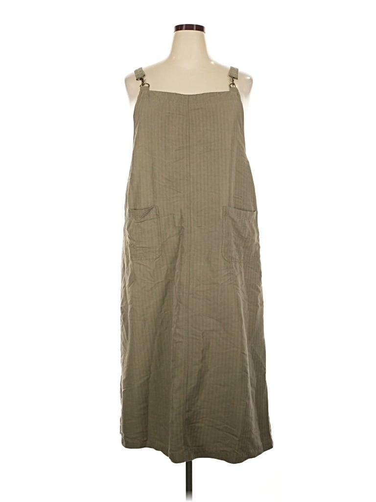 Pre-owned White Stag Casual Dress In Tan