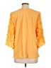 AndTheWhy Yellow 3/4 Sleeve Blouse Size L - photo 2