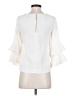 J.Crew 100% Polyester Ivory 3/4 Sleeve Blouse Size 00 (petite) - photo 2