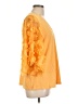 AndTheWhy Yellow 3/4 Sleeve Blouse Size L - photo 4
