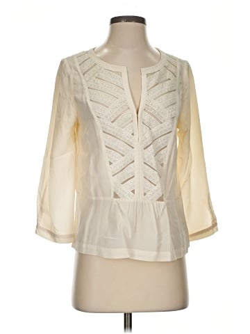 Twelfth Street by Cynthia Vincent 3/4 Sleeve Silk Top (view 1)