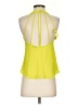 Naked Zebra 100% Polyester Yellow Sleeveless Blouse Size S - photo 2