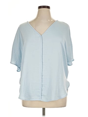 DKNY Jeans Short Sleeve Blouse (view 1)