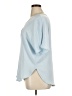 DKNY Jeans Blue Short Sleeve Blouse Size XL - photo 5