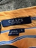 Chaps 100% Cotton Stripes Orange Long Sleeve Button-Down Shirt Size L - photo 7
