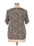 Notations 100% Polyester Silver Short Sleeve Blouse Size 14 - photo 2
