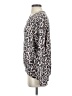 LNA Animal Print Pink Silver Long Sleeve Blouse Size S - photo 5