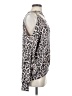 LNA Animal Print Pink Silver Long Sleeve Blouse Size S - photo 4