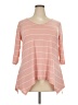 Just Be... Pink 3/4 Sleeve T-Shirt Size 2X - photo 1