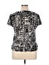 Chaps 100% Polyester Black Short Sleeve Blouse Size XL Petite - photo 2