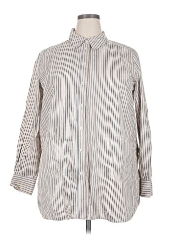 Lafayette 148 New York Long Sleeve Button-Down Shirt (view 1)