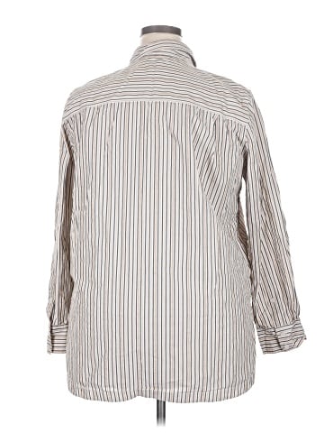 Lafayette 148 New York Long Sleeve Button-Down Shirt (view 2)