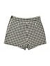 Diane von Furstenberg Checkered-gingham Black Shorts Size 4 - photo 2