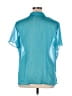 Venezia 100% Polyester Teal Short Sleeve Blouse Size 14 - 16 Plus - photo 2