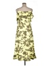 DKNY 100% Polyester Camo Yellow Casual Dress Size 12 - photo 2