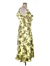 DKNY 100% Polyester Camo Yellow Casual Dress Size 12 - photo 4