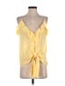 MNG Suit Yellow Sleeveless Blouse Size 2 - photo 1