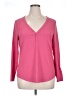 Athleta Pink Long Sleeve Henley Size XL - photo 1