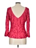Theia Red 3/4 Sleeve Top Size 12 - photo 2