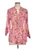 Kut from the Kloth 100% Polyester Pink 3/4 Sleeve Blouse Size L - photo 1