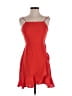 Monteau 100% Polyester Red Cocktail Dress Size S - photo 1