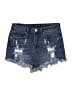 Almost Famous Blue Denim Shorts Size 5 - photo 1