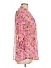 Kut from the Kloth 100% Polyester Pink 3/4 Sleeve Blouse Size L - photo 4