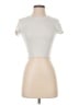 Garage Silver Short Sleeve Turtleneck Size XS - photo 1
