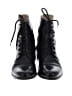 Ariat 100% Leather Black Ankle Boots Size 8 1/2 - photo 2