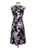 Wisp Print Black Cocktail Dress Size 4 - photo 2