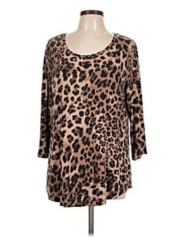 JM Collection 3/4 Sleeve T-Shirt (view 1)