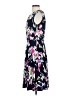 Wisp Print Black Cocktail Dress Size 4 - photo 5