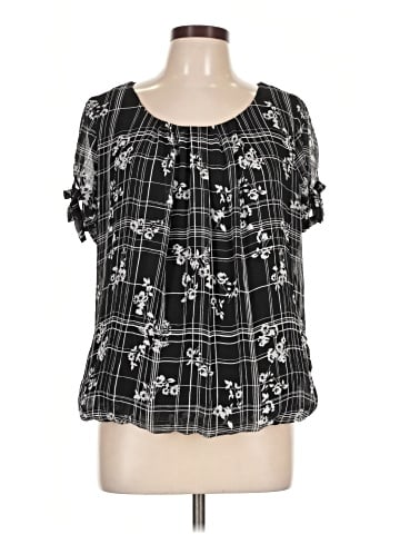 Roz & Ali Short Sleeve Blouse (view 1)