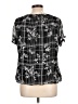 Roz & Ali 100% Polyester Black Short Sleeve Blouse Size L - photo 2