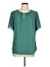 Van Heusen 100% Polyester Teal Short Sleeve Blouse Size L - photo 1