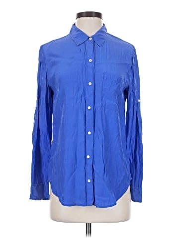Broadway & Broome Long Sleeve Silk Top (view 1)