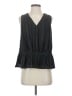 DKNY 100% Polyester Black Sleeveless Blouse Size S - photo 1