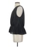 DKNY 100% Polyester Black Sleeveless Blouse Size S - photo 5