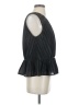 DKNY 100% Polyester Black Sleeveless Blouse Size S - photo 4