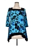 All Hours Blue 3/4 Sleeve T-Shirt Size XL (estimated) - photo 1