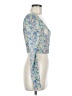 Glassons Blue Long Sleeve Blouse Size M - photo 4