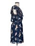 DR2 100% Polyester Print Blue Cocktail Dress Size S - photo 4