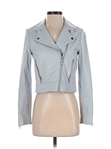 Ecru Leather Jacket (view 1)