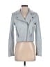 Ecru 100% Leather Gray Leather Jacket Size XS - photo 1