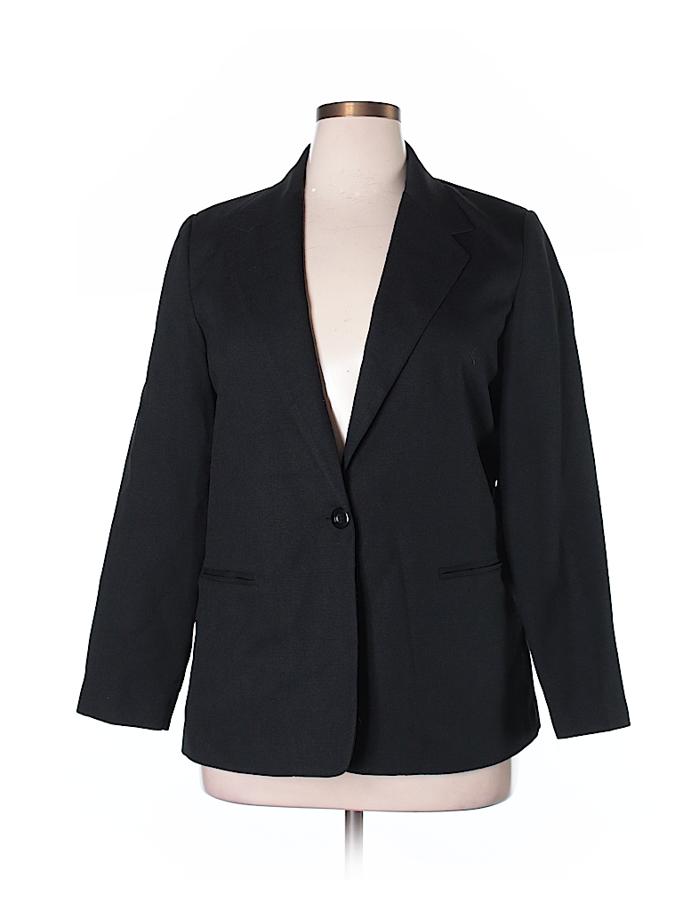 BFA Classics 100% Polyester Black Blazer Size 14 - photo 1