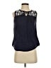 Basic Editions 100% Cotton Blue Sleeveless Blouse Size S - photo 1