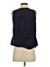 Basic Editions 100% Cotton Blue Sleeveless Blouse Size S - photo 2