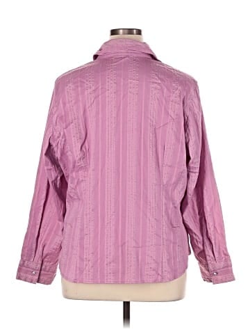 Lane Bryant 3/4 Sleeve Button-Down Shirt (view 2)